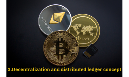 How Cryptocurrency Works: Decentralization and distributed ledger concept